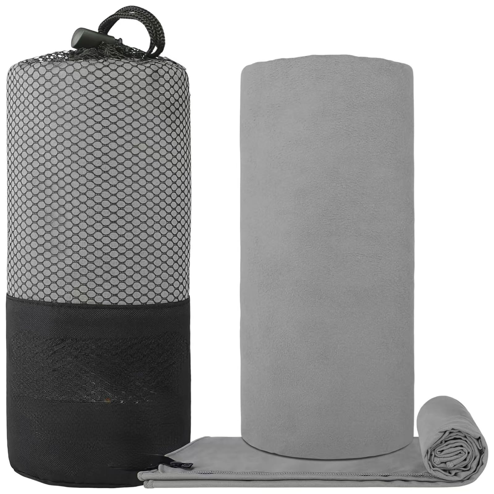 Amazon.co.jp: ZFish 両面フリース 速乾タオル、マイクロファイバー、ポータブルヨガ、水泳、スポーツフィットネスタオル(ライトグレー、60×122cm)  : スポーツ＆アウトドア ZFish 両面フリース 速乾タオル、マイクロファイバー、ポータブルヨガ、水泳、スポーツフィットネスタオル(サファイアブルー、80×