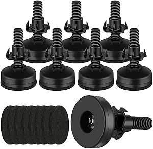 Amazon.com: Zonon 8 Pack Cabinet Leveling Feet Adjustable Table ...