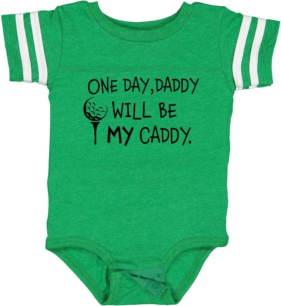 inktastic 1 Day, Daddy Will Be MY Caddy- Kids Golfing Baby Bodysuit