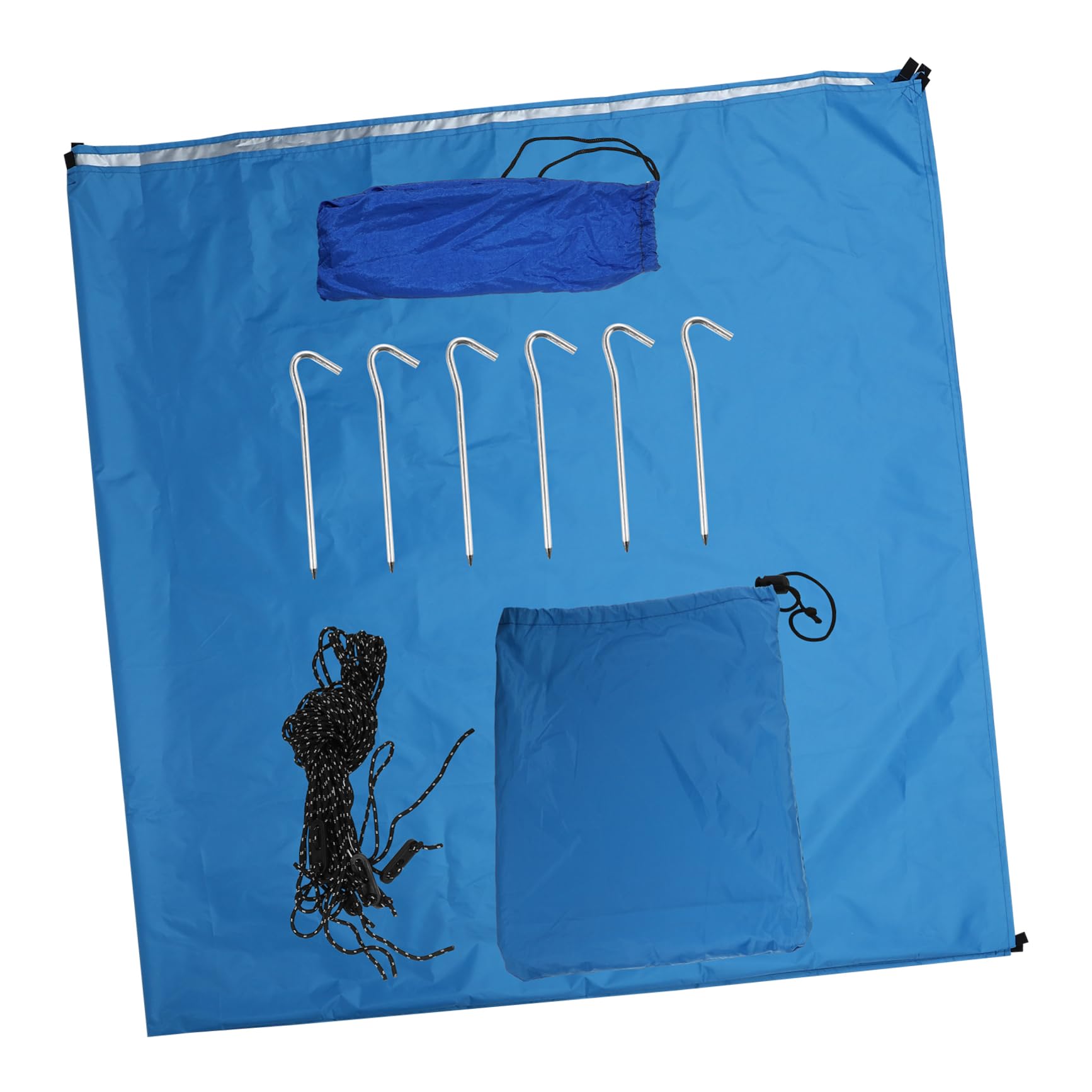 FOYTOKI Polyester Waterproof Sun Protection Tent Rain Fly 50% Shade Rate Lightweight for Camping Hammock Garden