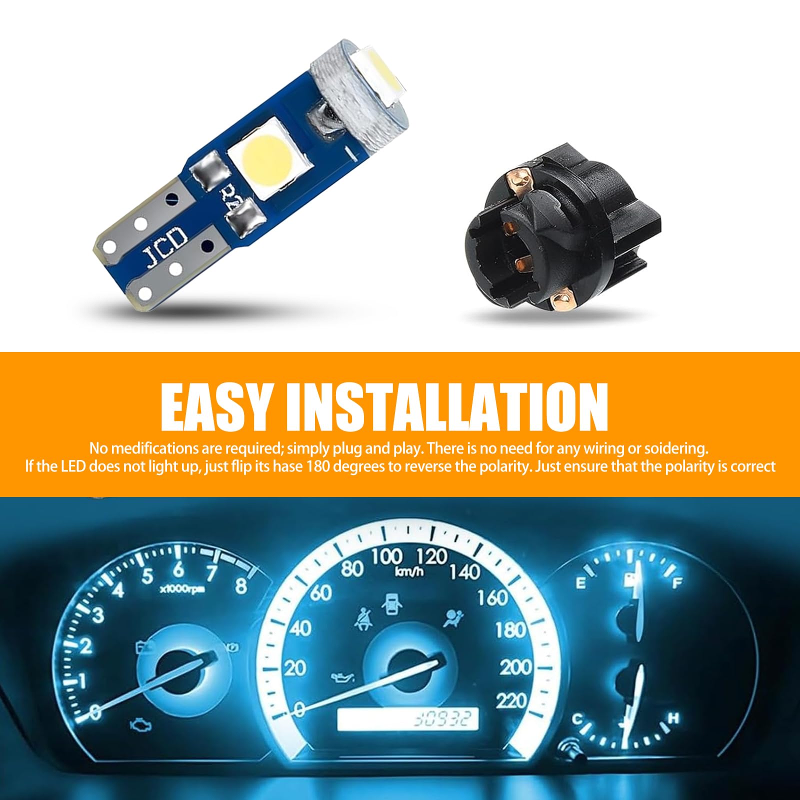 50) 4.7mm 14v GM Chevy Gauge Cluster Speedometer Climate Control - Foto 2
