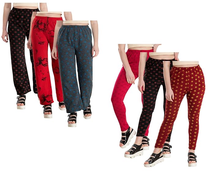 warm printed leggings