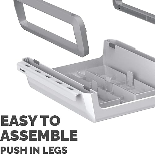 Miniatura 7 de Fellowes Breyta - Soporte ergonómico de altura ajustable para monitor y portátil, color blanco