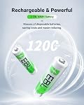 EBL 8 Bay Individual AA AAA Battery Charger with 4 AAA Batteries 1100mAh & 4 AA Batteries 2800mAh Rechargeable, Fast Charging Kit for Ni-MH Ni-CD Battery