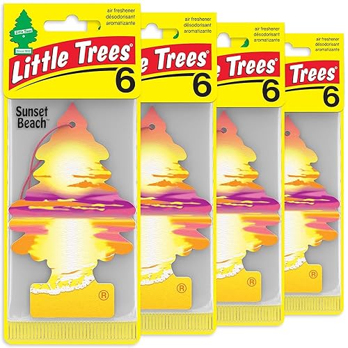 Miniatura 21 de LITTLE TREES Ambientador de aire para coche, árbol colgante que proporciona un aroma duradero para el automóvil y el hogar Cuero, 24 ambientadores
