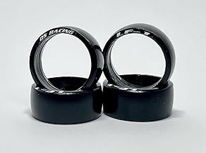 MI-LF1 4-Piece Drift Tires Set for Kyosho Mini-Z AWD MA020 RC 1/24 1/28 Mini-Q DRZ GLD (20mm Diameter) (Four Narrow Tires)