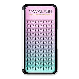 Eyelash Extensions 3D 4D 5D 6D 8D 9D 10D Thickness 0.07/0.1 C/D Curl Eyelashes Middle Stem & Long Stem Heat Bonded Premade Fans Russian Volume Lash Extensions Supplies (Middle Stem 14D-0.07-D-10mm)