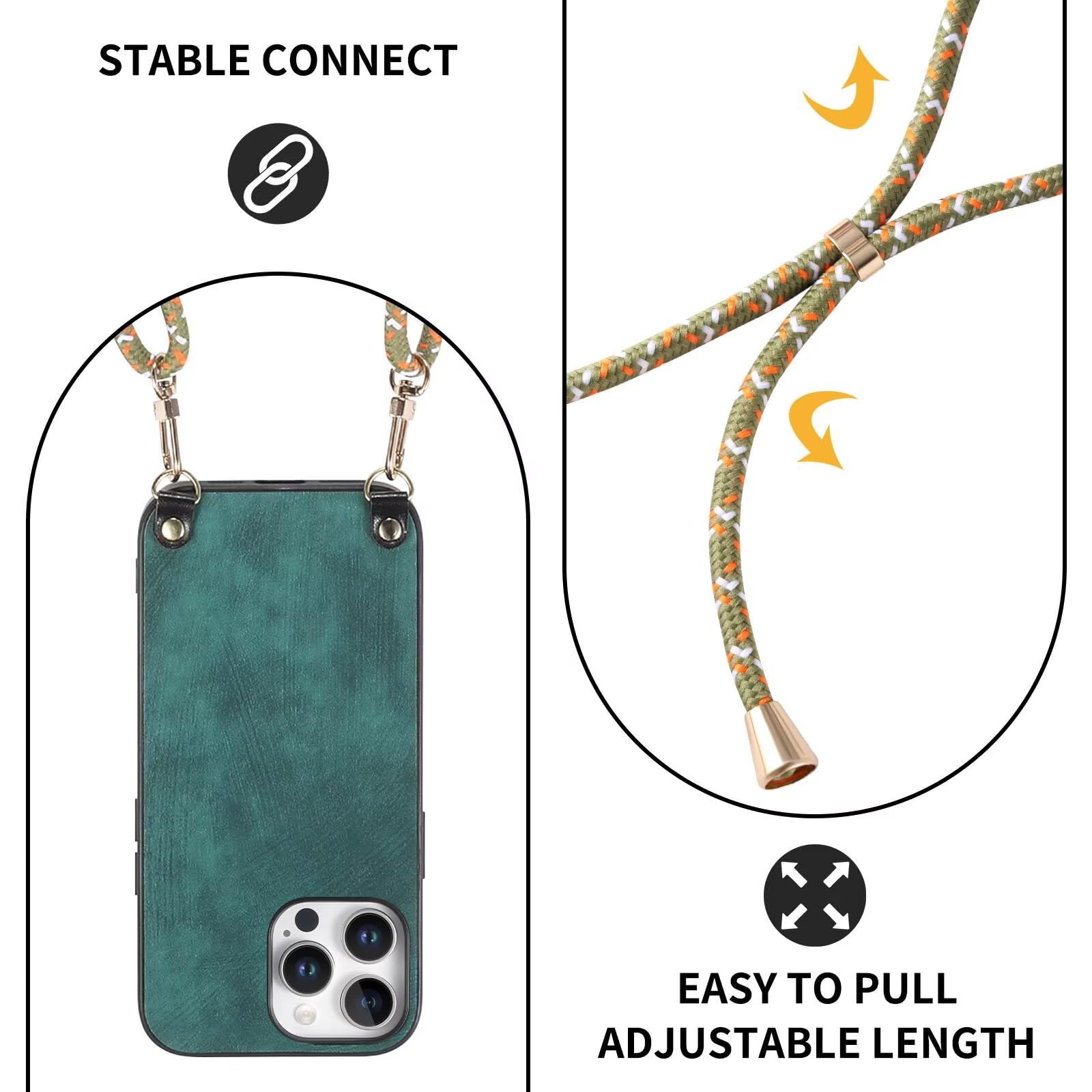 ESONG Custodia In Pelle Con Cordino Per Motorola MOTO G56 – Marrone, Ultra Sottile, Tracolla Regolabile, Regalo Perfetto