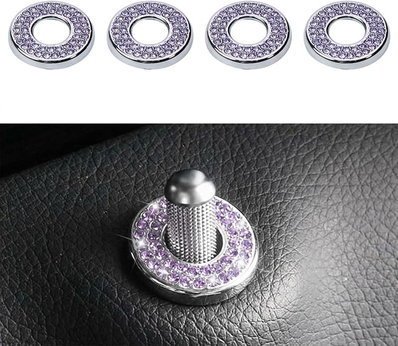 Adesivo Capa Decorativa para Trava Interna da Porta JOYCOURT Roxo – Kit com 4 unidades