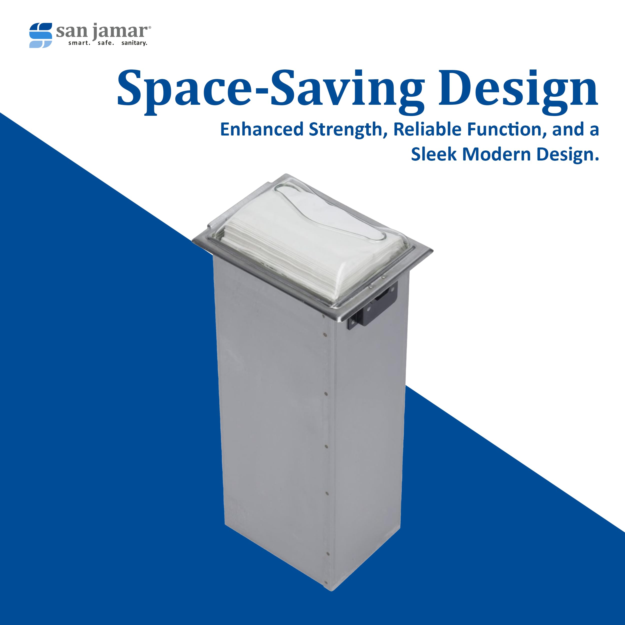 San Jamar H2001CLSS - Dispensador de servilletas de acero inoxidable