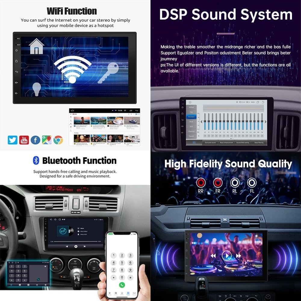 Radio samochodowe z systemem Android 15 do Audi A4 B6 B7 S4 B7 B6 RS4 SEAT Exeo 2008-2012 zestaw głośnomówiący radio samochodowe z Bluetooth WiFi Carplay Android Auto USB AUX FM, kamera