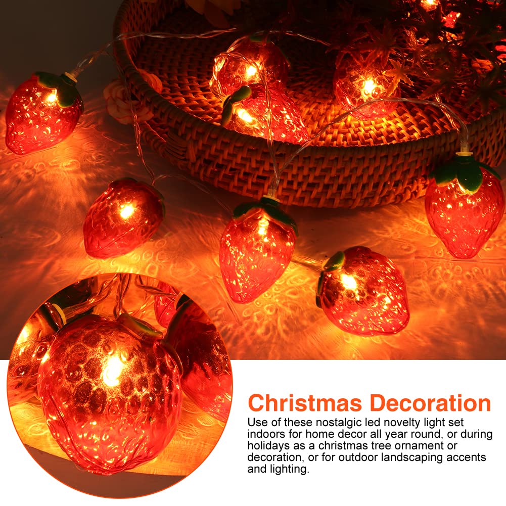 Amazon.com: NINEFOX 1.5 M/59 Inch Strawberry String Lights, 10