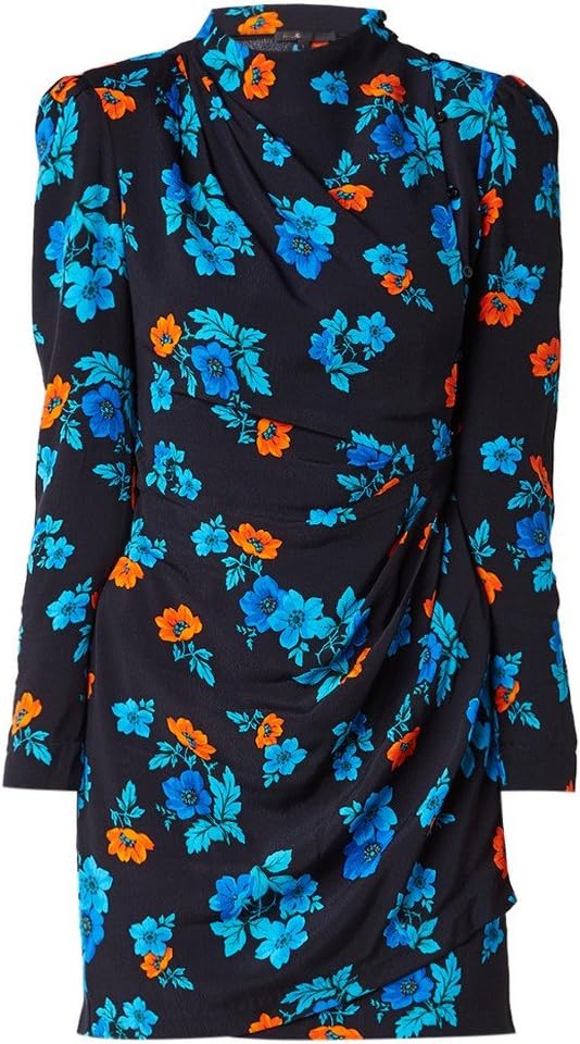 Maje Floral Faux Wrap Dress