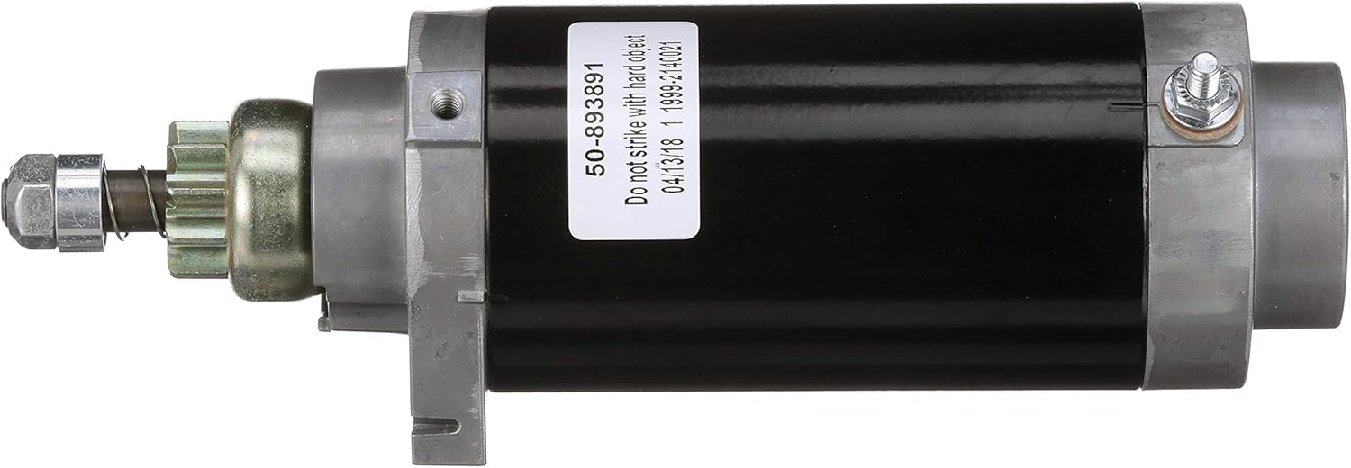 Quicksilver 893891T Starter Motor Assembly for Select Mercury and Mariner 2-Cycle 65-90hp Outboards