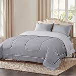 LAVANCE Consolateur de lit toute saison avec couvercle en microfibre (Queen) 250GSM Remplissage alternatif, doux et respirant