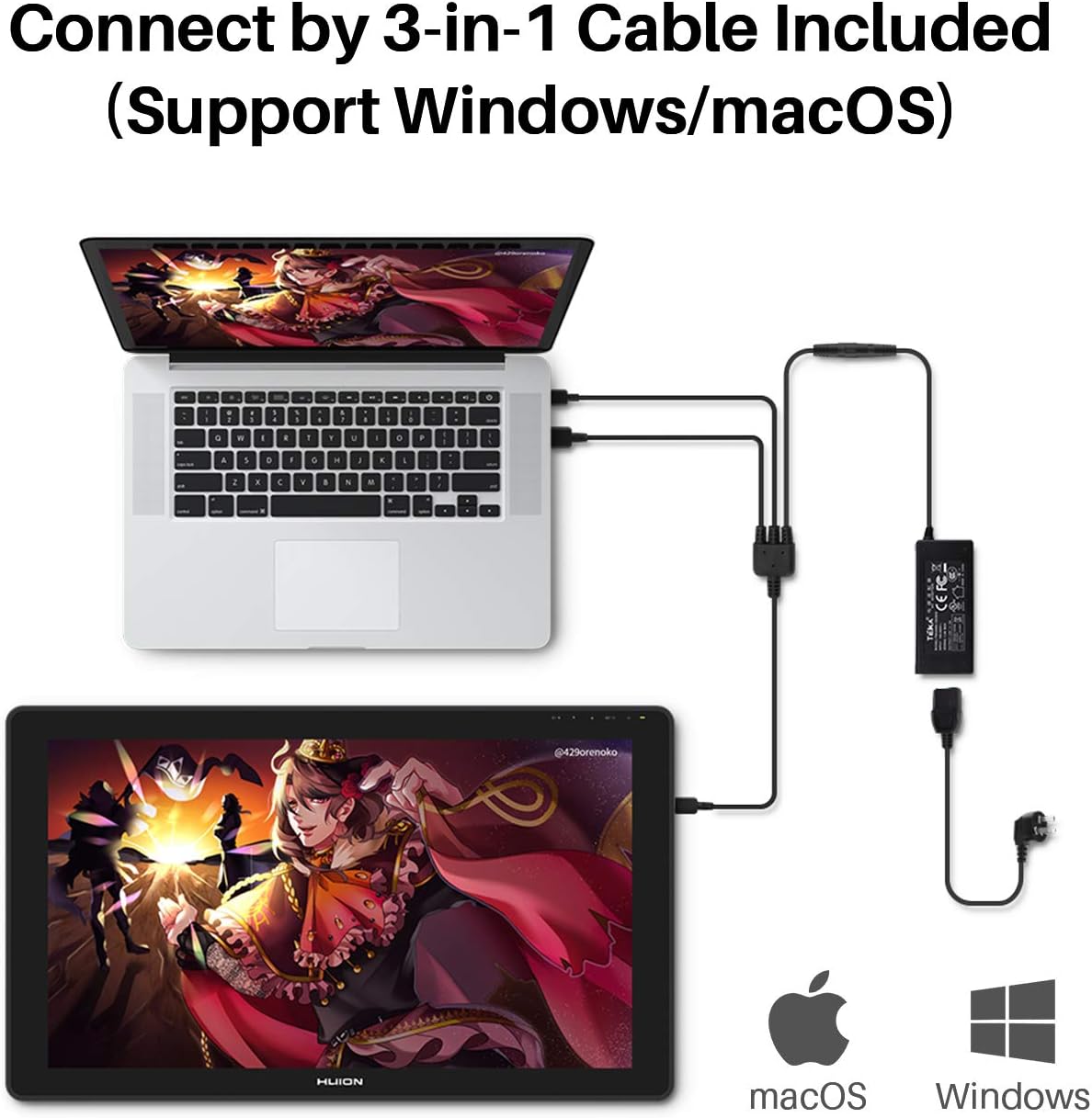 Crаzу Dеаlѕ HUION 2020 Kamvas 22 Plus Drawing Monitor 21.5 inch Pen Display & Graphic Tablet QD LCD Screen Full-Laminated Tilt Function 8192 Battery-Free Stylus, Come with 20 Pen Nibs