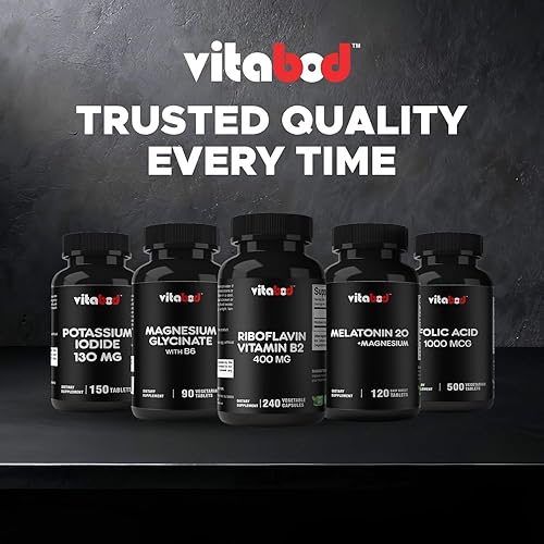 Miniatura 7 de Vitamina B2 (riboflavina) 400 mg 240 cápsulas vegetarianas - Apoya la energía celular y la producción de glóbulos rojos