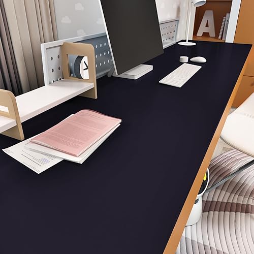 Miniatura 3 de WESTICK Papel tapiz de color morado oscuro de 394 x 15.75 pulgadas, papel adhesivo morado para escritorio, papel adhesivo autoadhesivo impermeable,