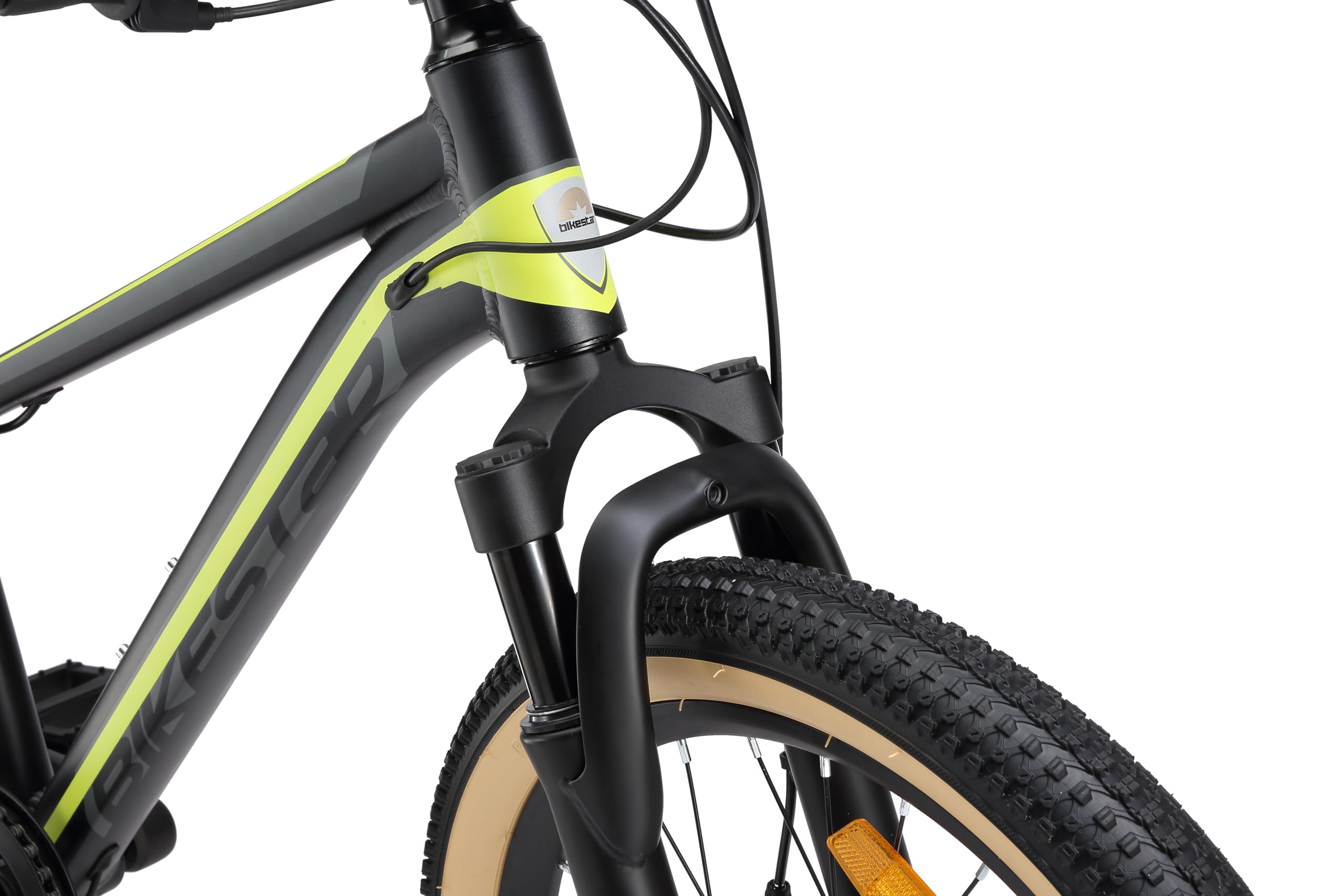 BIKESTAR VTT Vélo Tout Terrain 20" pour Enfants de 6-9 Ans | Bicyclette Cadre 11.5 Pouces 7 Vitesses Shimano, Hardtail, Freins Disque