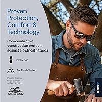 Vista 5 de Gafas de seguridad Bullhead Sawfish - Anti-vaho, ligeras, resistentes al impacto/arañazos, gafas de sol polarizadas para ciclismo, pesca