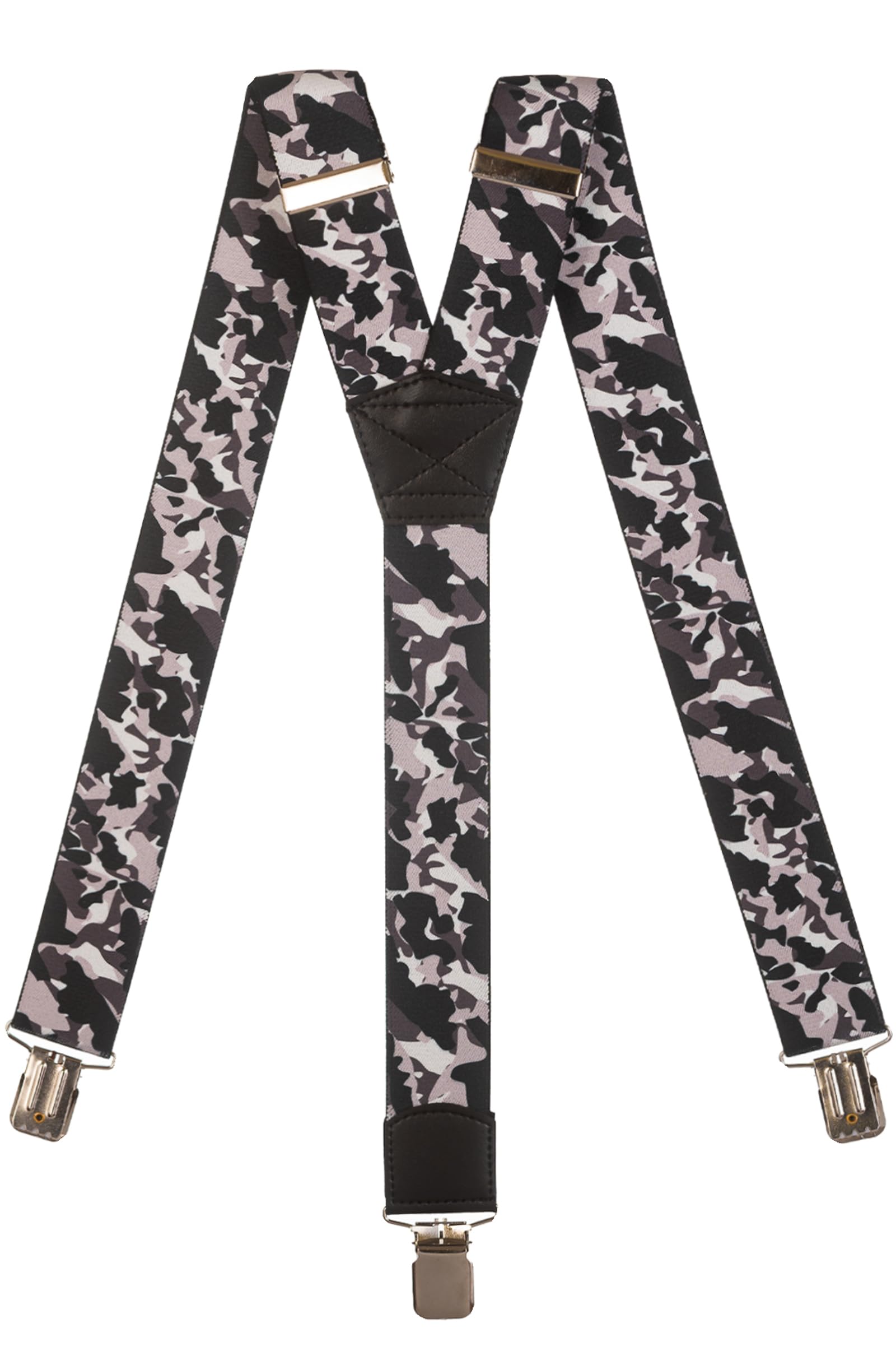 Olata Men's Camoflauge A Heavy Duty Printed Y-Shape Braces/Suspenders, 4Cm