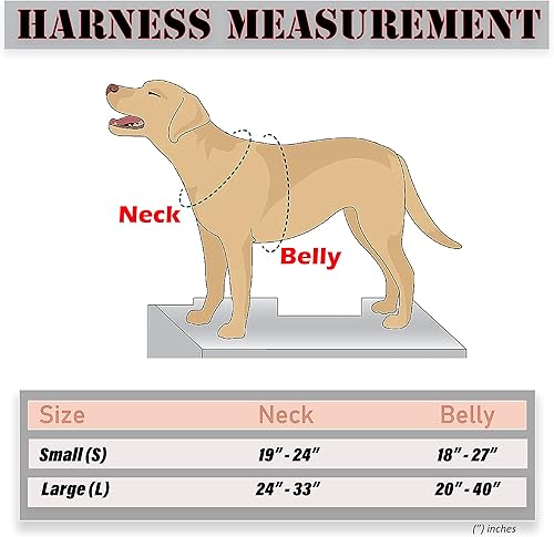Miniatura 2 de Arnés táctico para perros grandes, arnés para perros de servicio, arnés sin tirones para mascotas con parche, chaleco de estilo militar, arnés