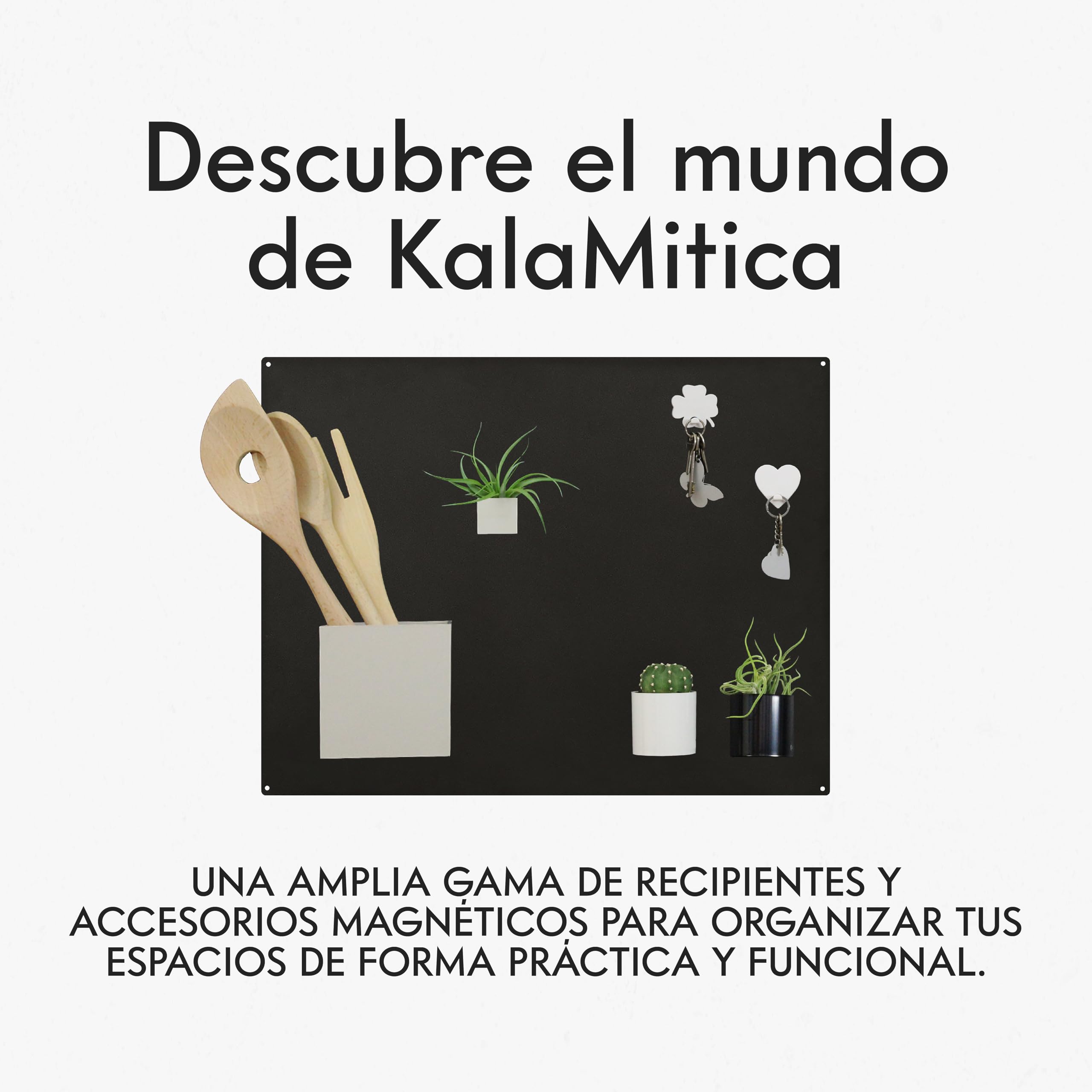 KalaMitica, Pizarra Magnética Blanca de Pared para Oficina, Escribible y Borrable, Tablero Imantado para Imanes, Blanco Brillante, 74x57 cm