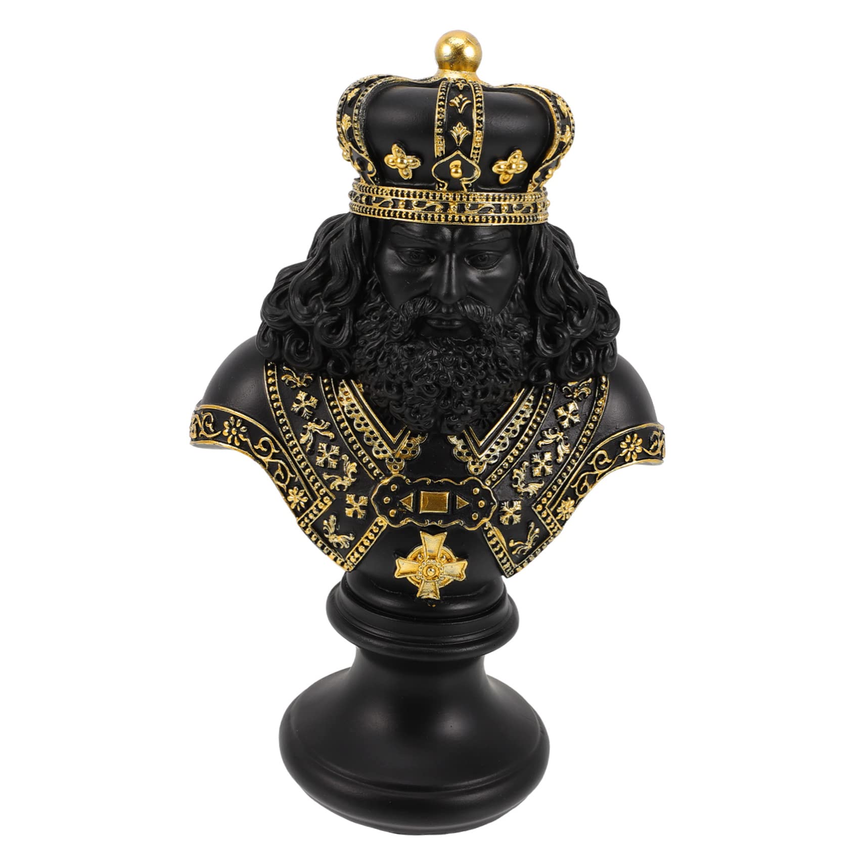 Statuette Roi D’échecs en Résine Synthétique, Élégante pour Bureau
