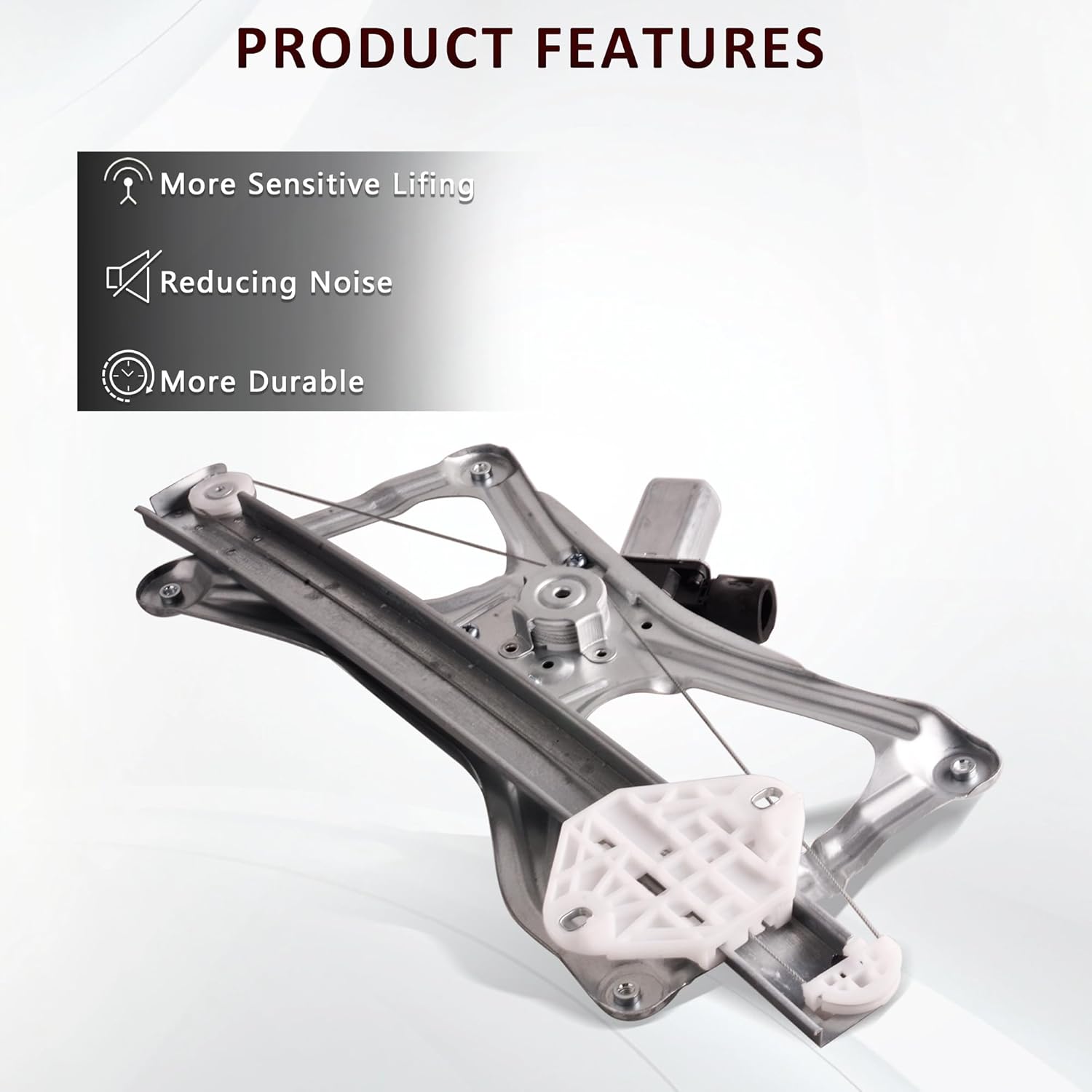 Front Right Passenger Side Power Window Regulator with Motor Assembly Compatible for 2006-2011 Honda Civic Sedan, Replacement 748-477