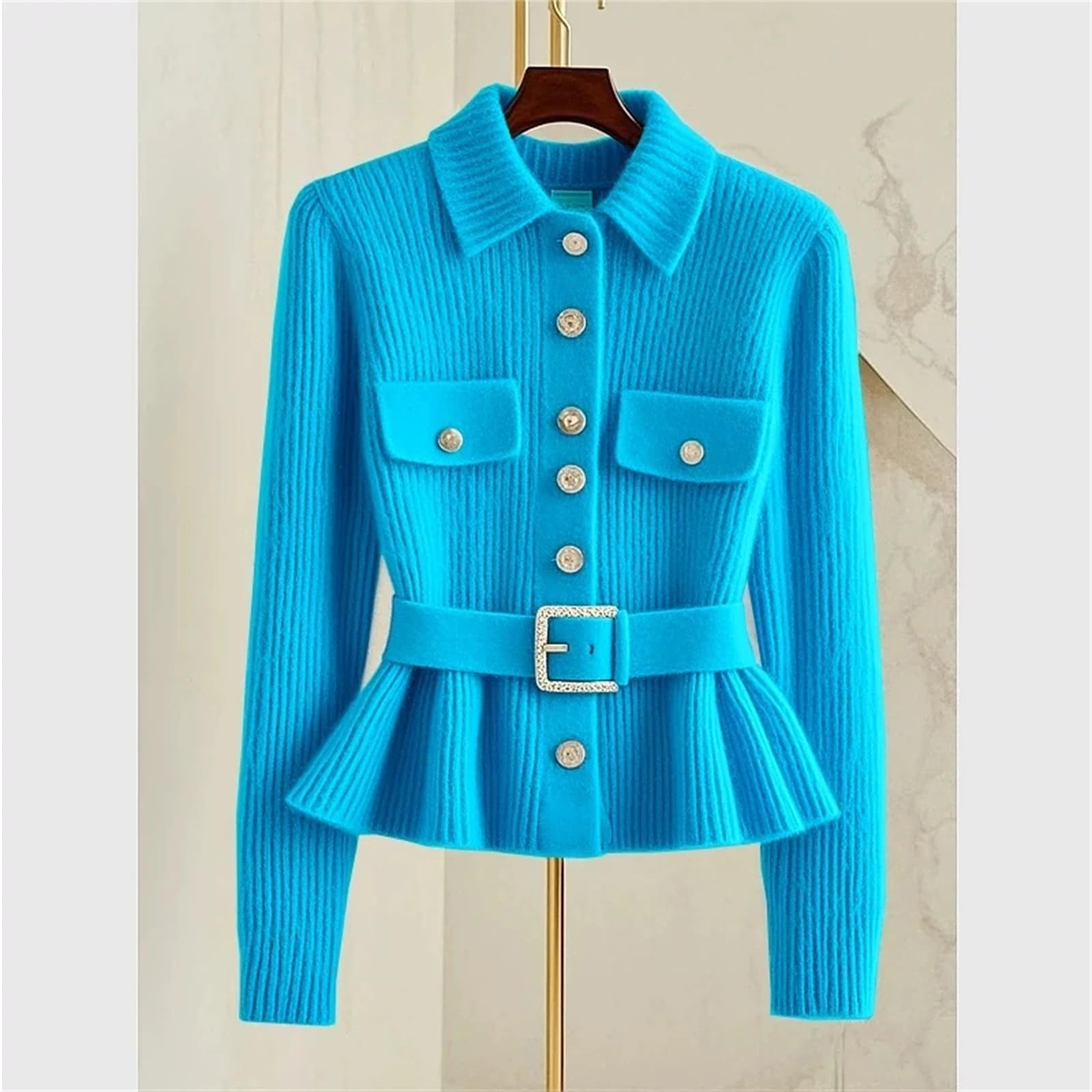 Cardigan da donna lavorato a maglia maglione coreano primaverile sciolto manica lunga top lavorato a maglia