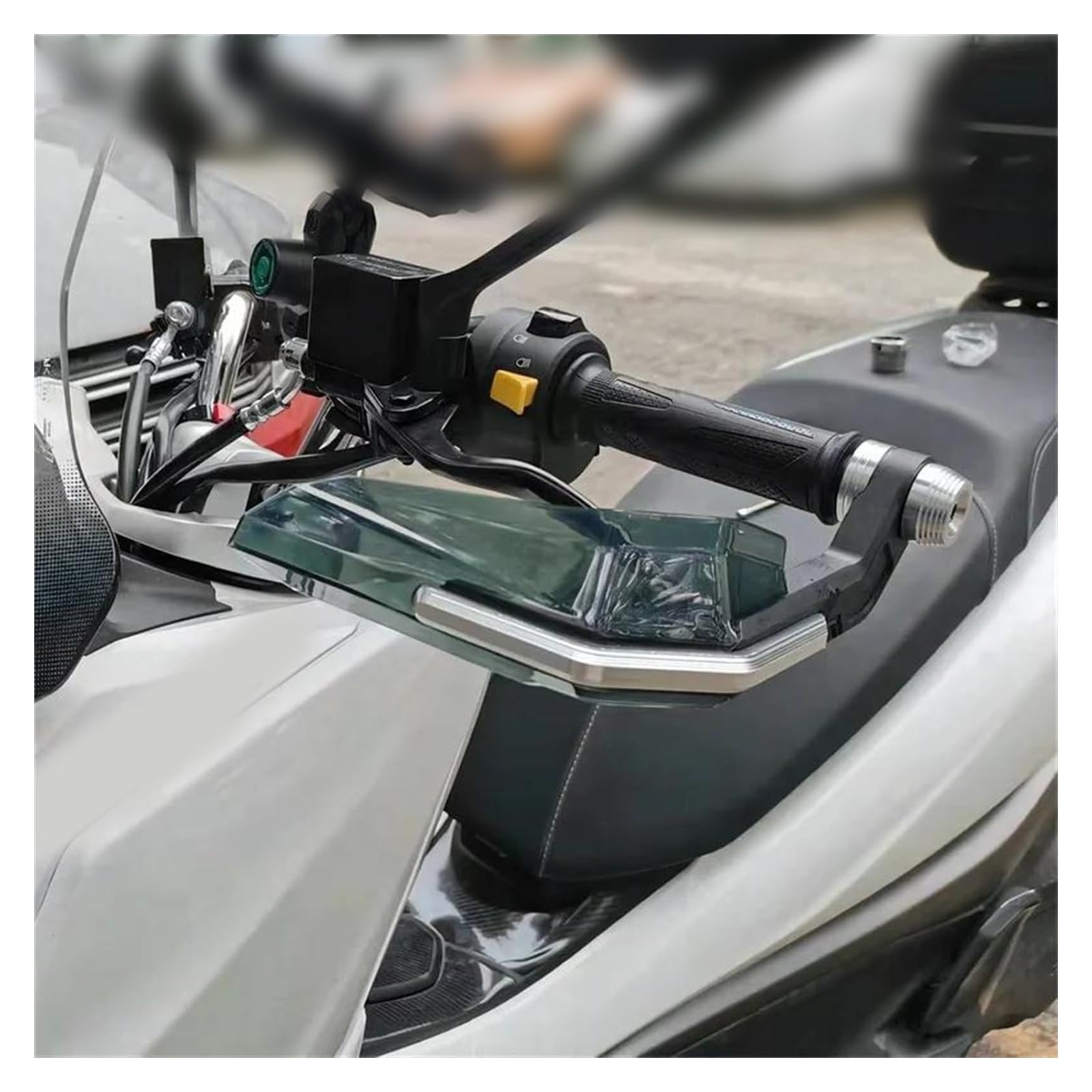 Paramani Moto Per LONCIN Per VOGE 500R 650DS 500DS Moto Leve Freno Frizione Deflettore Antivento Manubrio Paramani(Red-a)
