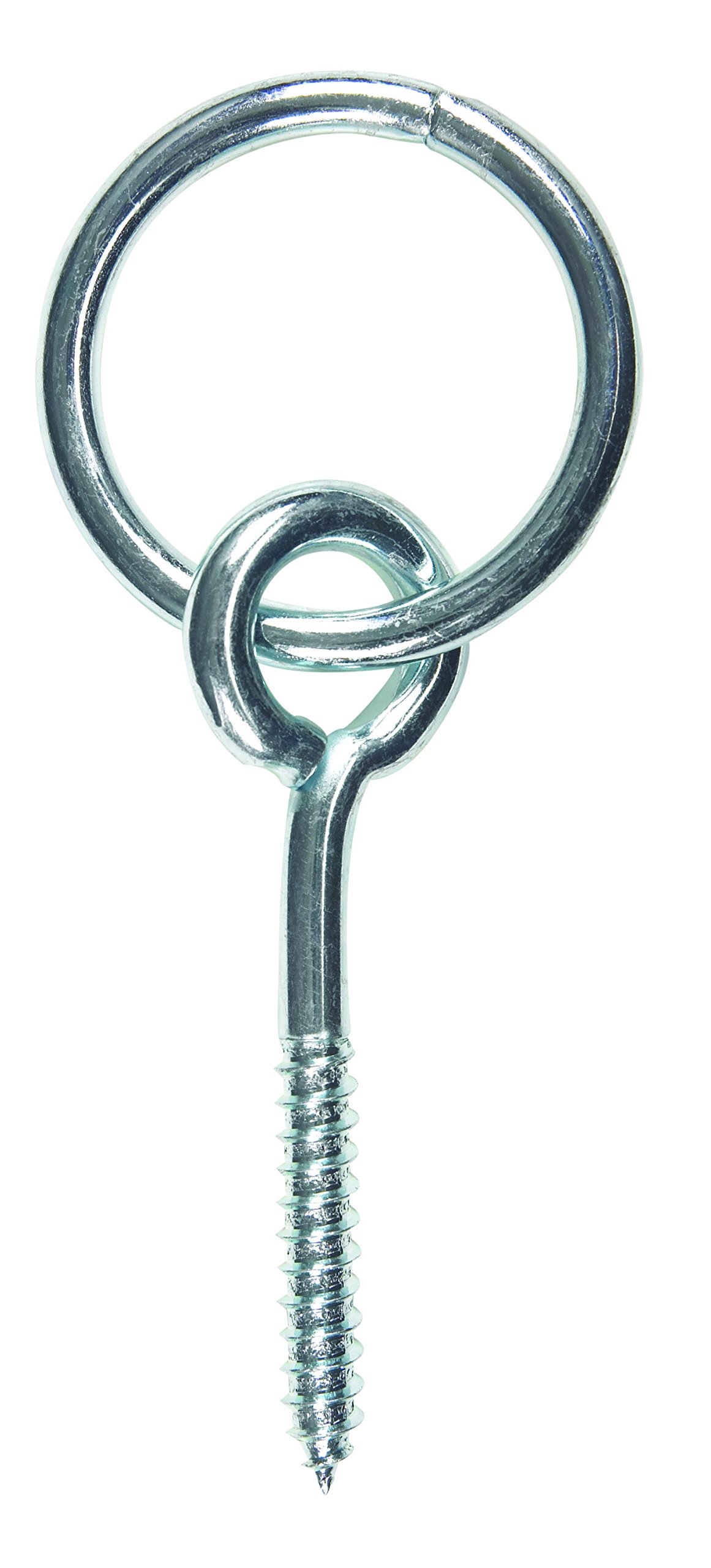 Hampton Large Zinc-Plated Silver Steel 3.625 in. L Hitching Ring W/Lag Screw 350 lb. 1 pk