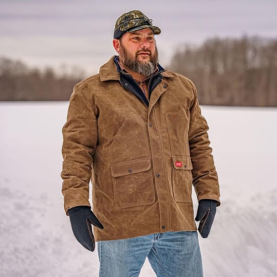 سترة Stormy Kromer Squall للرجال، لون البلوط الداكن، متوسط