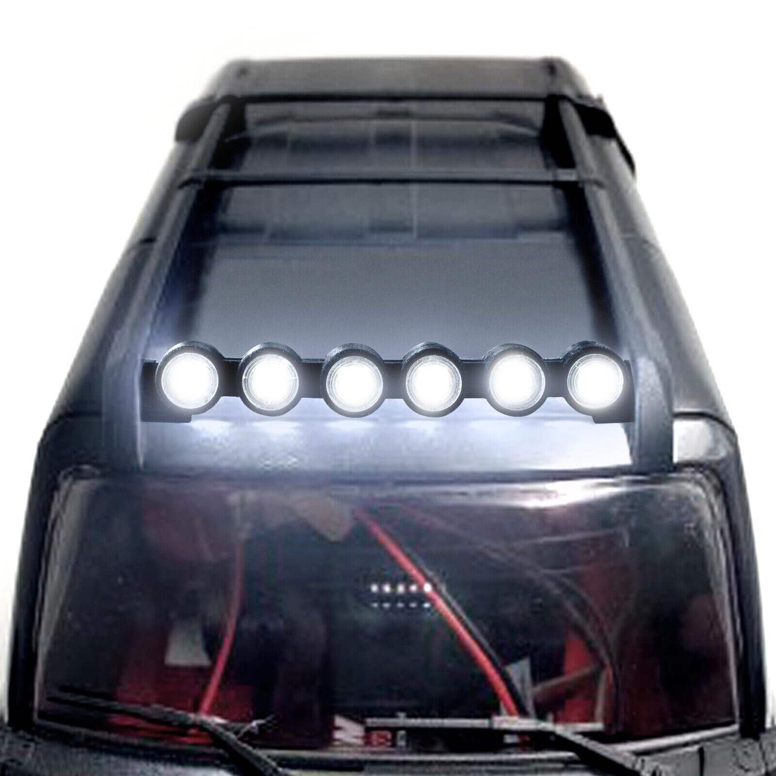 XBERSTAR RC LED Light bar Roof LED Lamp Kit for Traxxas 1/18 TRX-4M Bronco RC Modified Lamp Roof Light Upgrades Parts