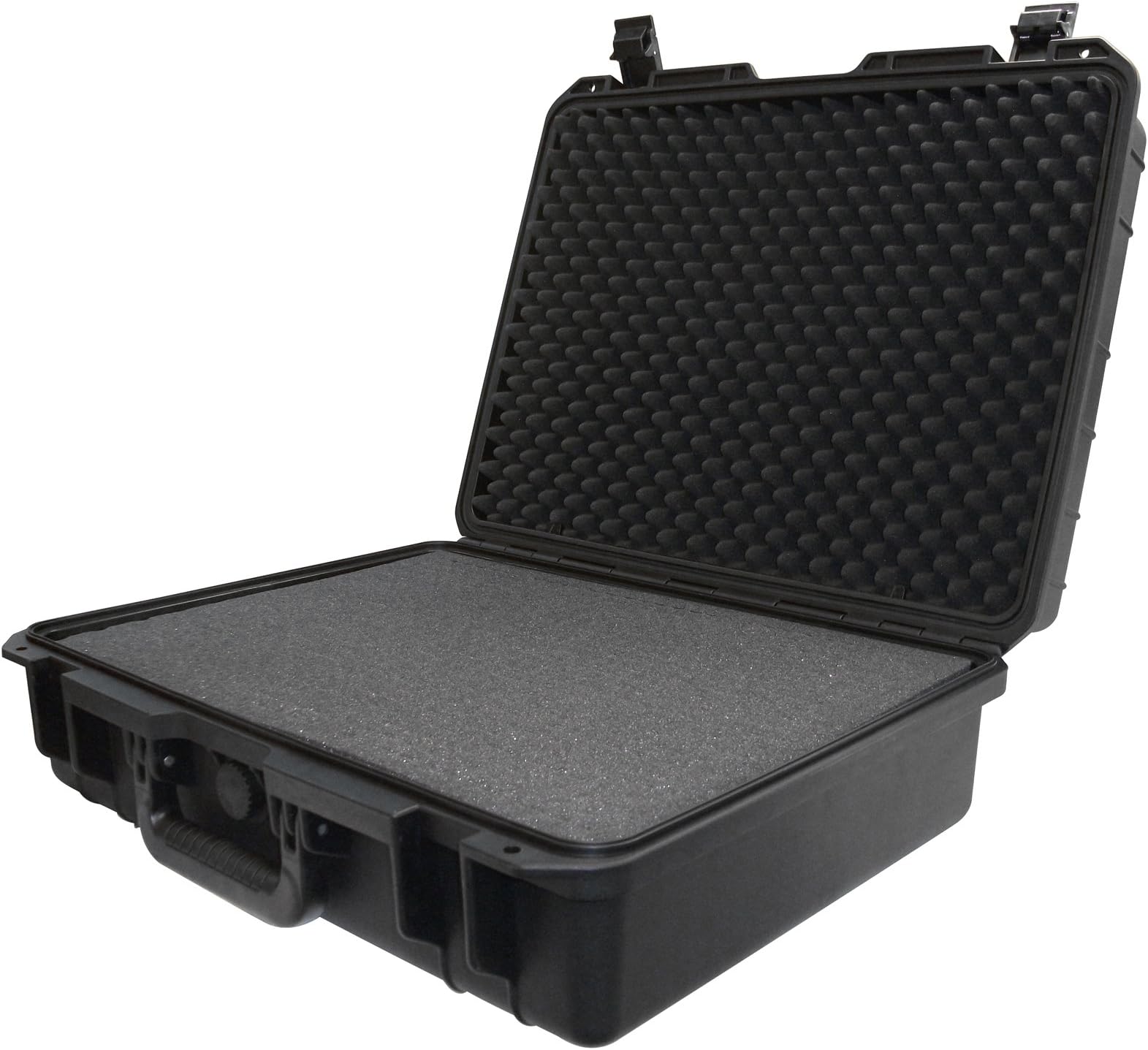 Ibex Cases - Black Watertight Hard Rugged Protective Case for Electronics, Equipment, Cameras, Tools, Drones, and More (IC-2100BK)