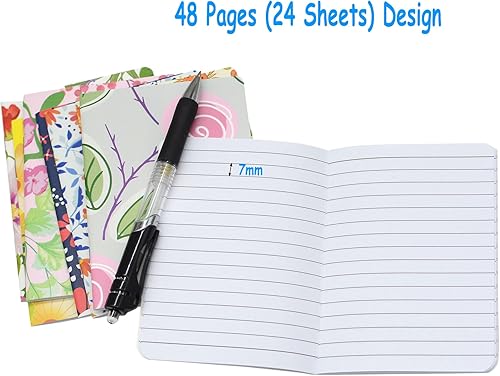 Miniatura 6 de YYaaloa 48 cuadernos de bolsillo, mini cuadernos de bolsillo, Happy Journal pequeños a granel para recuerdos de fiesta, escuela, oficina, hogar,