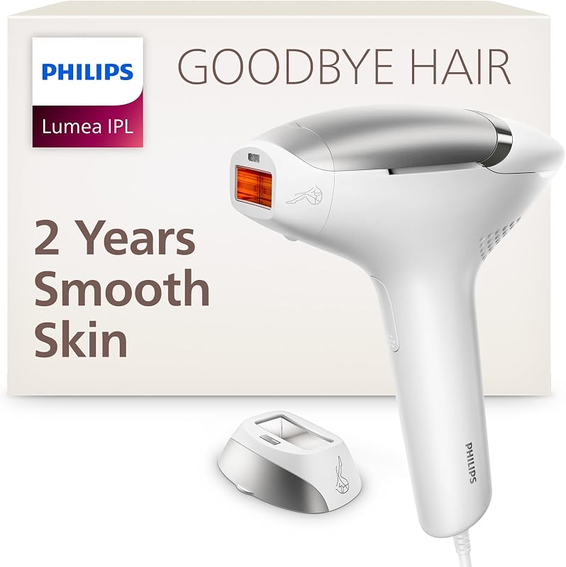 Lumea IPL — Salon-Like Laser Hair Removal for Women & Men, Permanent Hair Reduction Device At Home — Safe, Painless, Easy for Legs, Bikini, Underarms, 5 Settings & Skin Sensors, BRI931/03