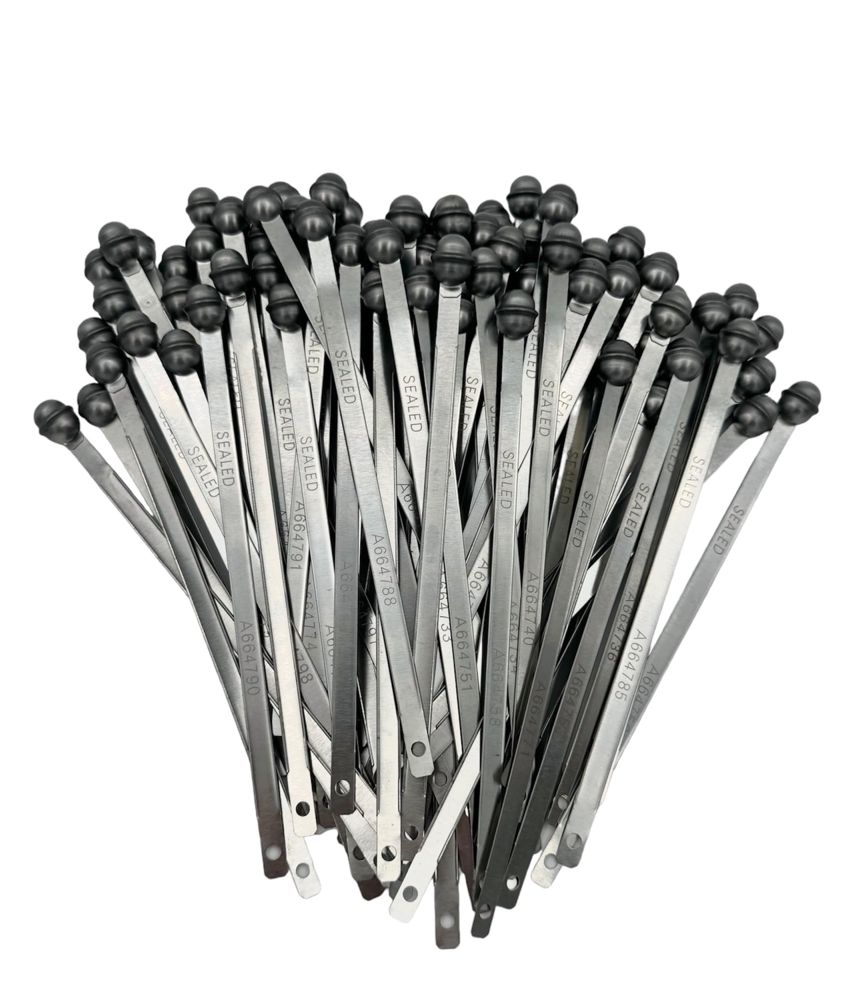 AVG Packaging Supplies Lot of 8” Long Metal Truck and Trailer Ball Security Seals - Metal Ball Seal, Metal Round Head Security Seals (400 Pack)