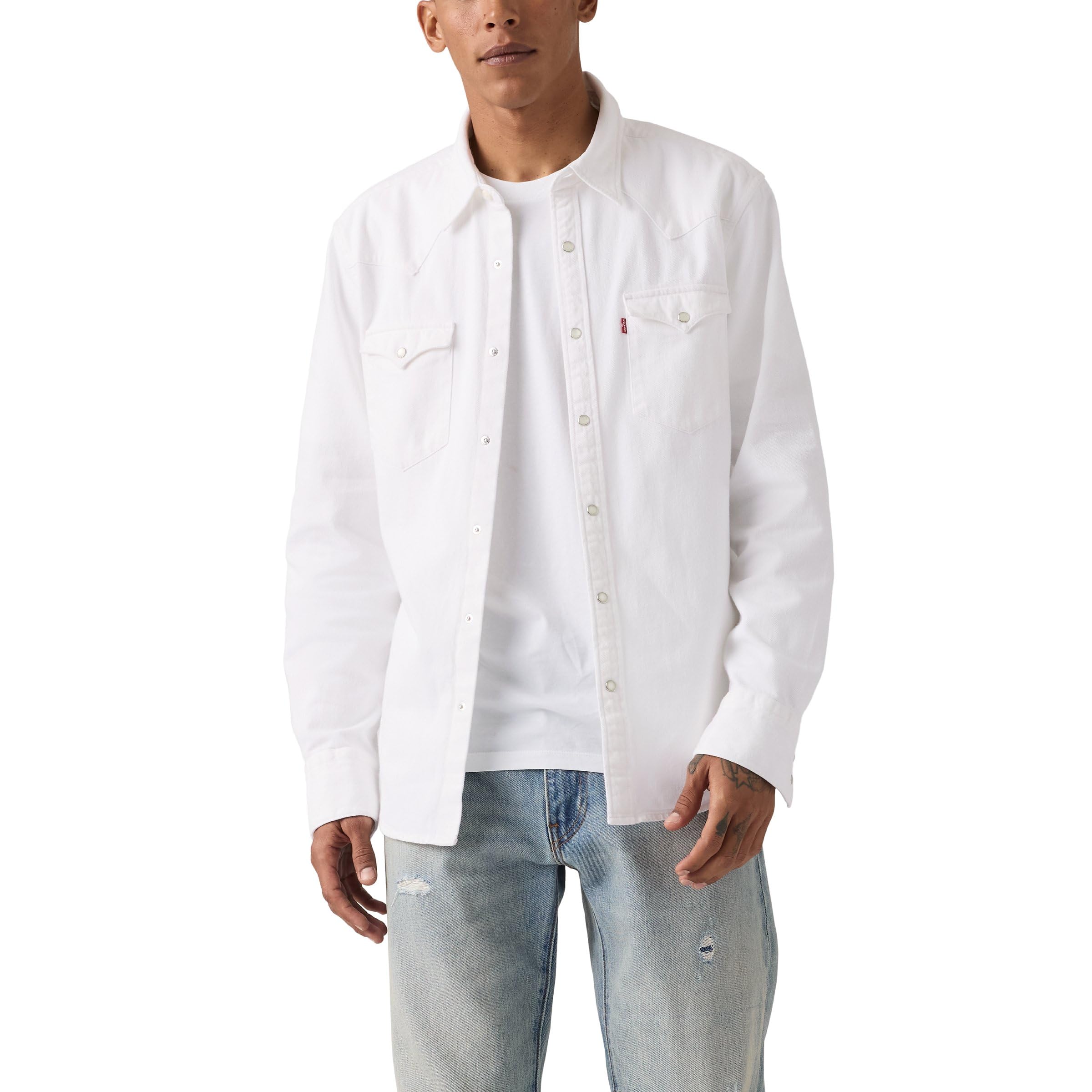 Levi's Herren Barstow Western Standard Hemd mit Button-Down-Kragen, Cloudy Skys, Medium