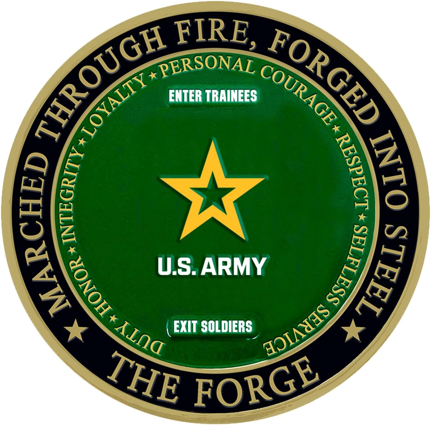The Forge U.S. Army Soldier Military Challenge Coin- Army Gifts | Disabled Veteran Owned Business | Army Forge Coin image 3