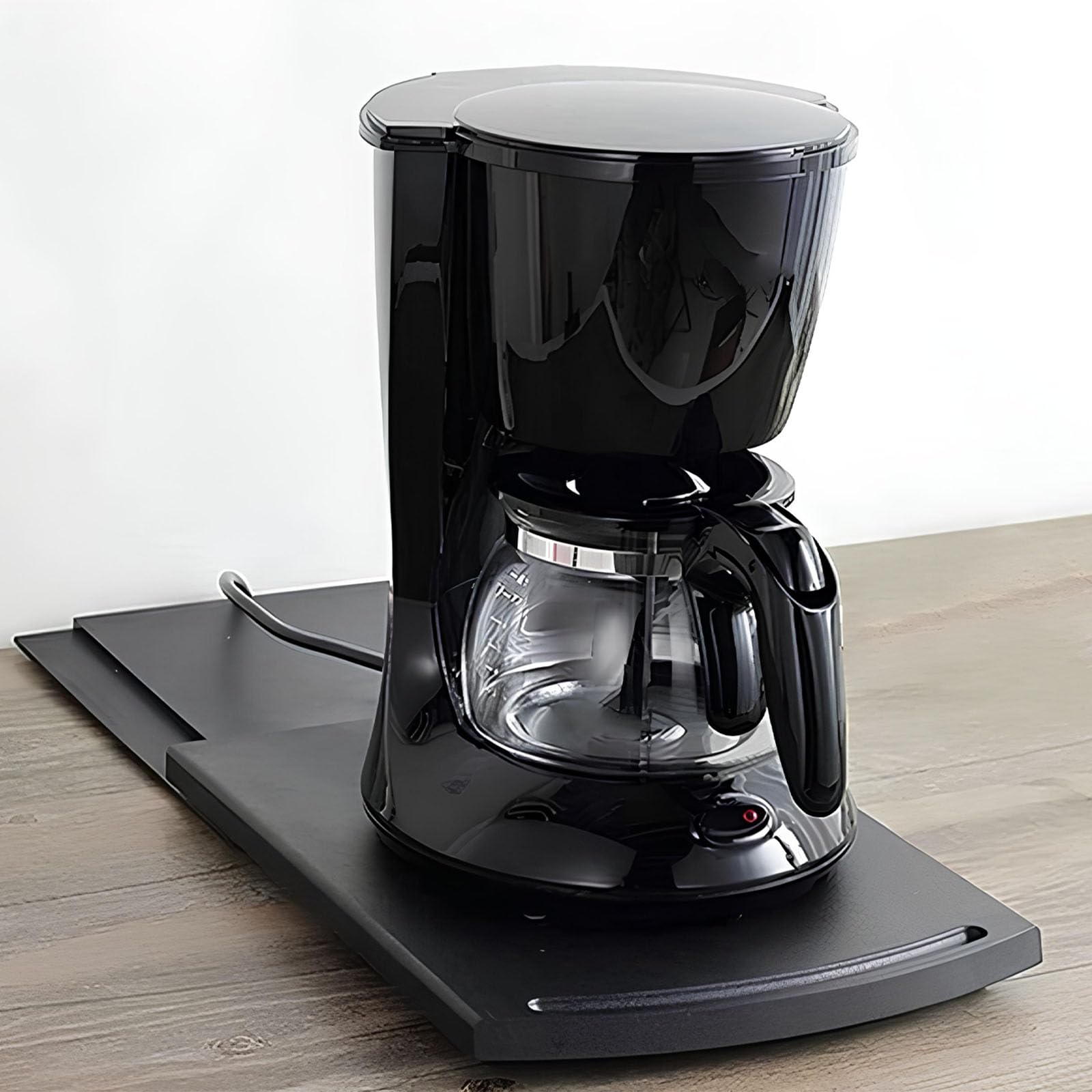 Bandeja de Café Deslizante, Bandeja Deslizante para Café, Alfombrilla Deslizante Máquina de Café, Bandeja Deslizante para Cafetera, para Pequeños Electrodomésticos de Cocina Cafetera Tostadora