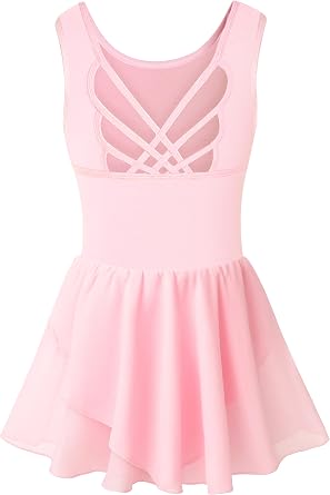 Toddler Girl Tank Ballet Leotard with Skirt