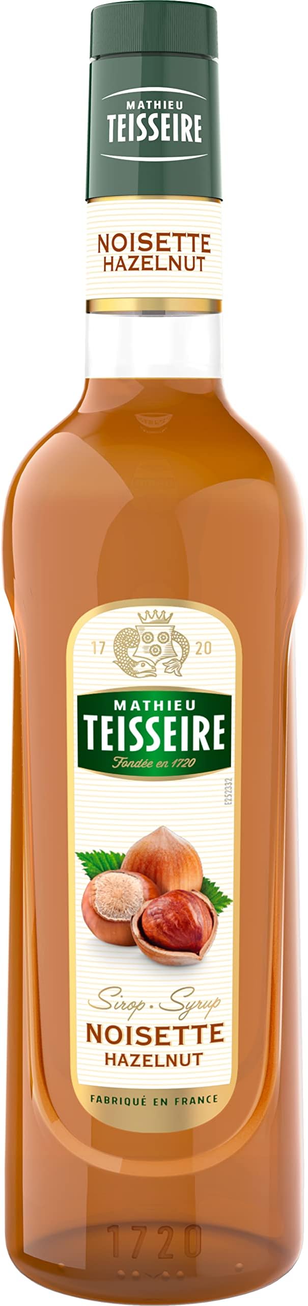 Mathieu Teisseire Hazelnut Noisette Syrup, 33.81 fl oz ℮ 1000 ml