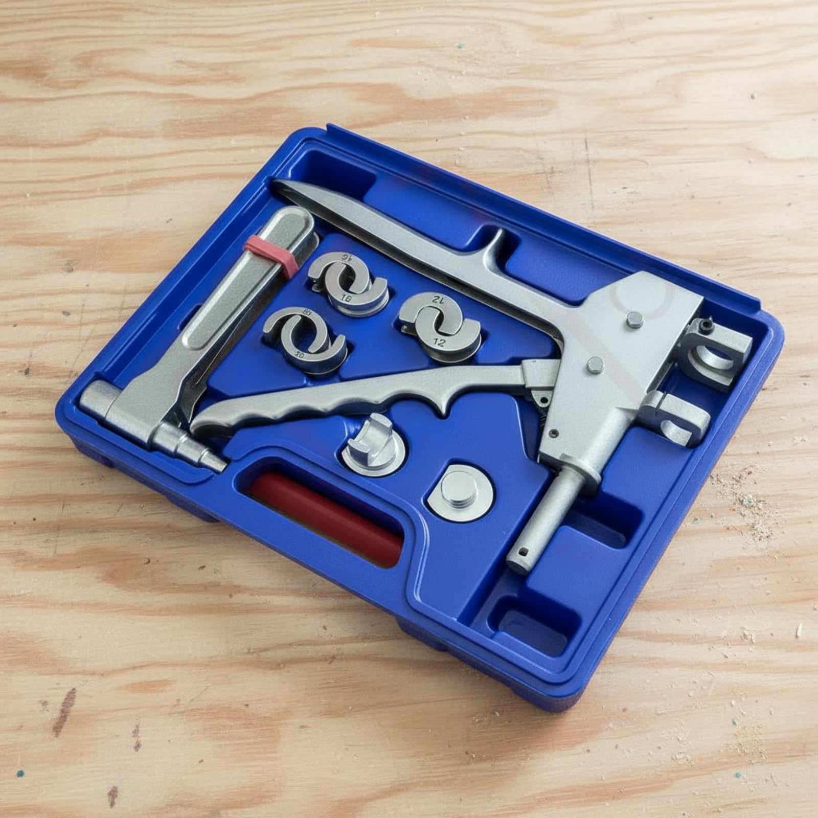 Pinza Expansora PEX Portátil Herramienta de Expansión de Insertos Intercambiables Herramienta Prensar Tubos para Reparación