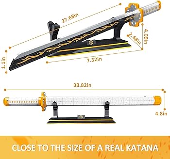 Amazon.com: SATHIBI Zenitsu Demon Swords Building Set,39in Demon