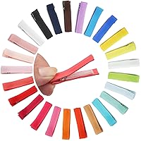 Vista 1 de Qearl Pinzas para el pelo de bebé para cabello fino, pequeños clips totalmente forrados de 1.8 pulgadas, pinzas para el pelo pequeñas para bebés