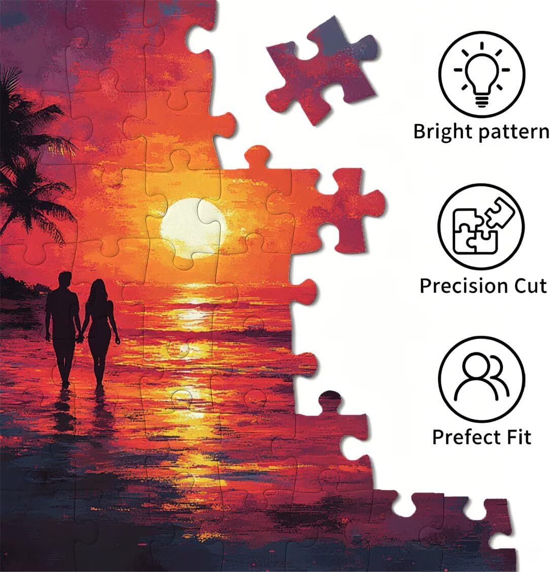 5000 sztuk puzzli dla dorosłych, gry rodzinne, zachód słońca, n-451