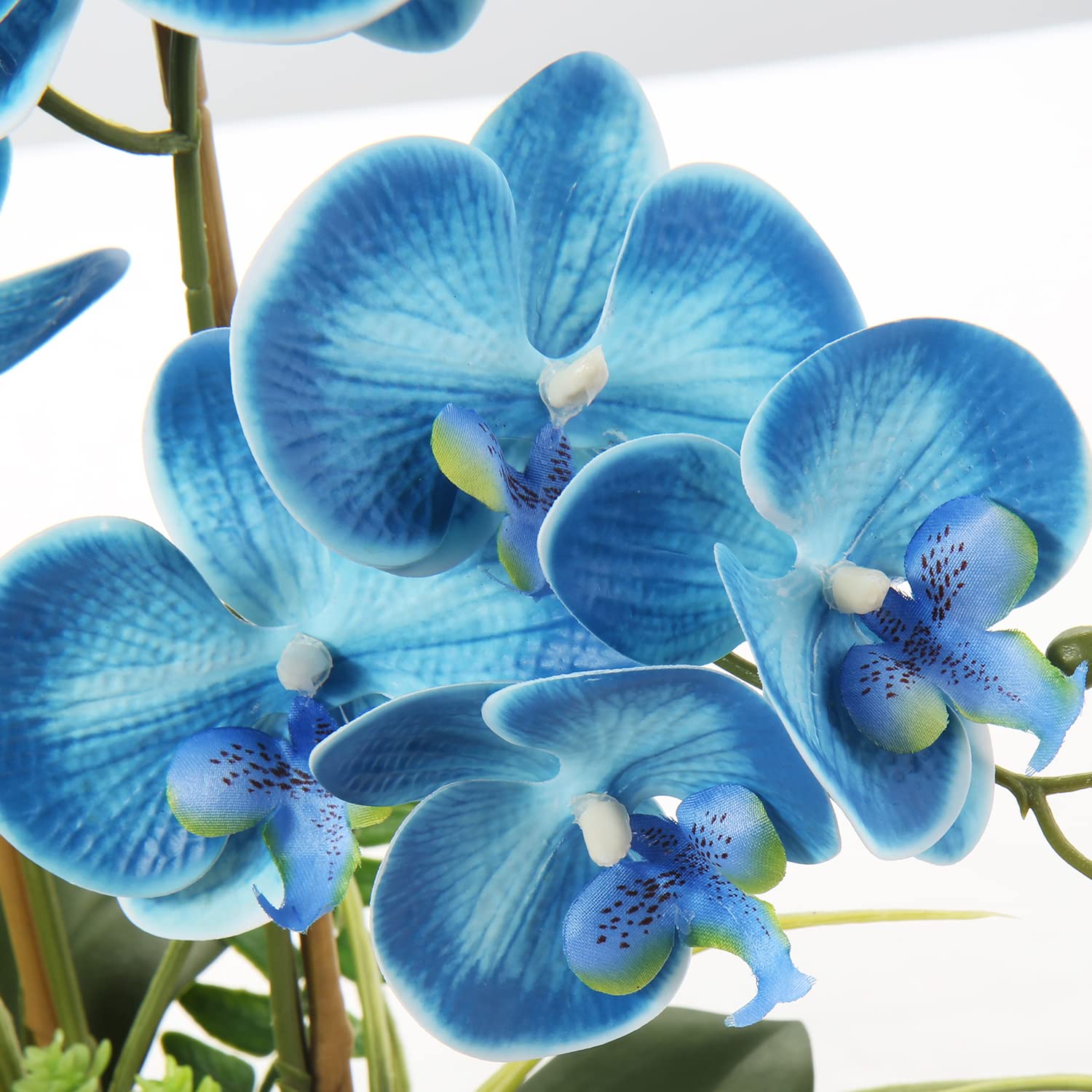 Fiori artificiali, orchidea Phalaenopsis, decorazione per soggiorno, bagno, tavolo, altezza 38 cm