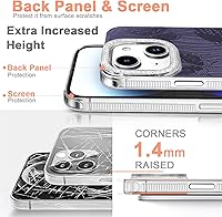 Vista 250 de I-MGAE-IN-AR - Funda diseñada para iPhone 12 y 12 Pro, diseño de mariposa plateada brillante, funda protectora de poliuretano termoplástico, suave