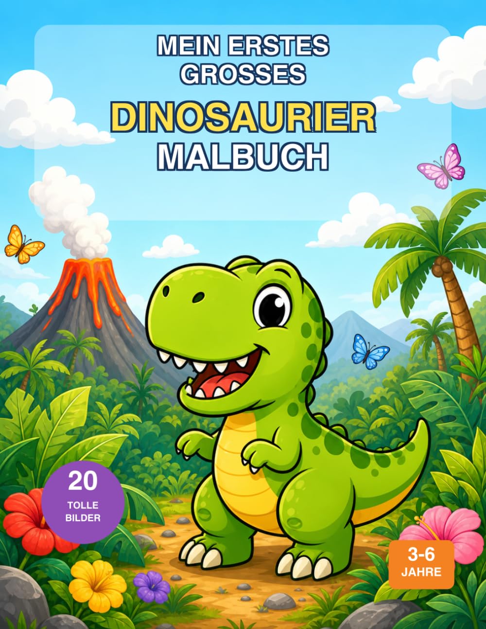 Mein erstes grosses Dinosaurier Malbuch